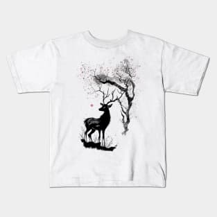 Nara Deer & Sakura Kids T-Shirt